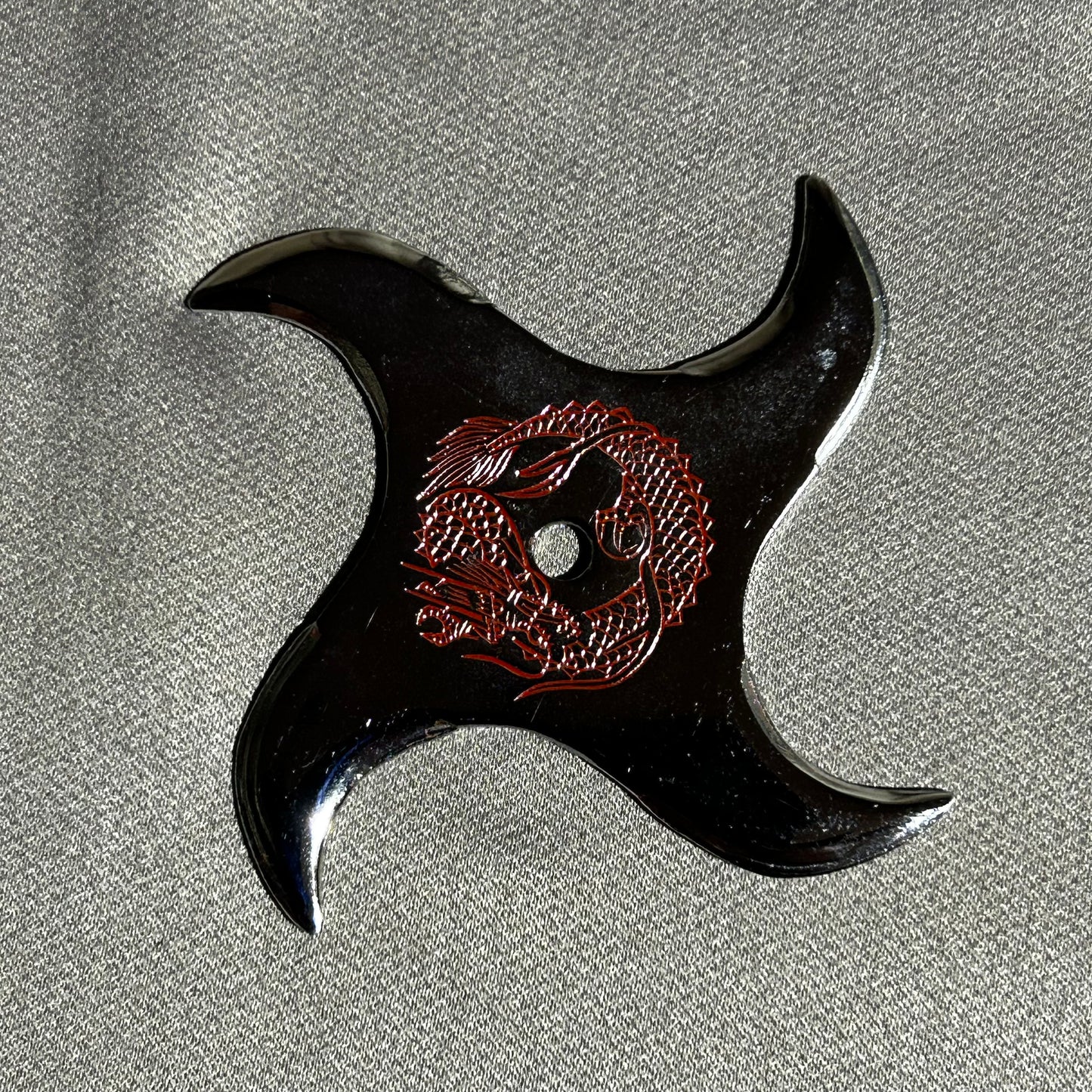 Chrome plated shuriken swastika type