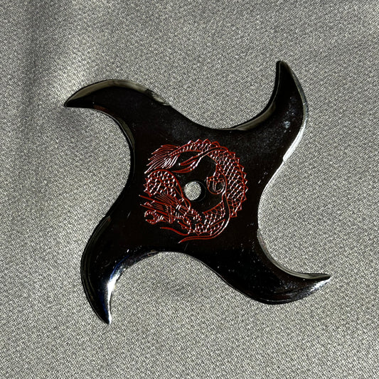 Chrome plated shuriken swastika type