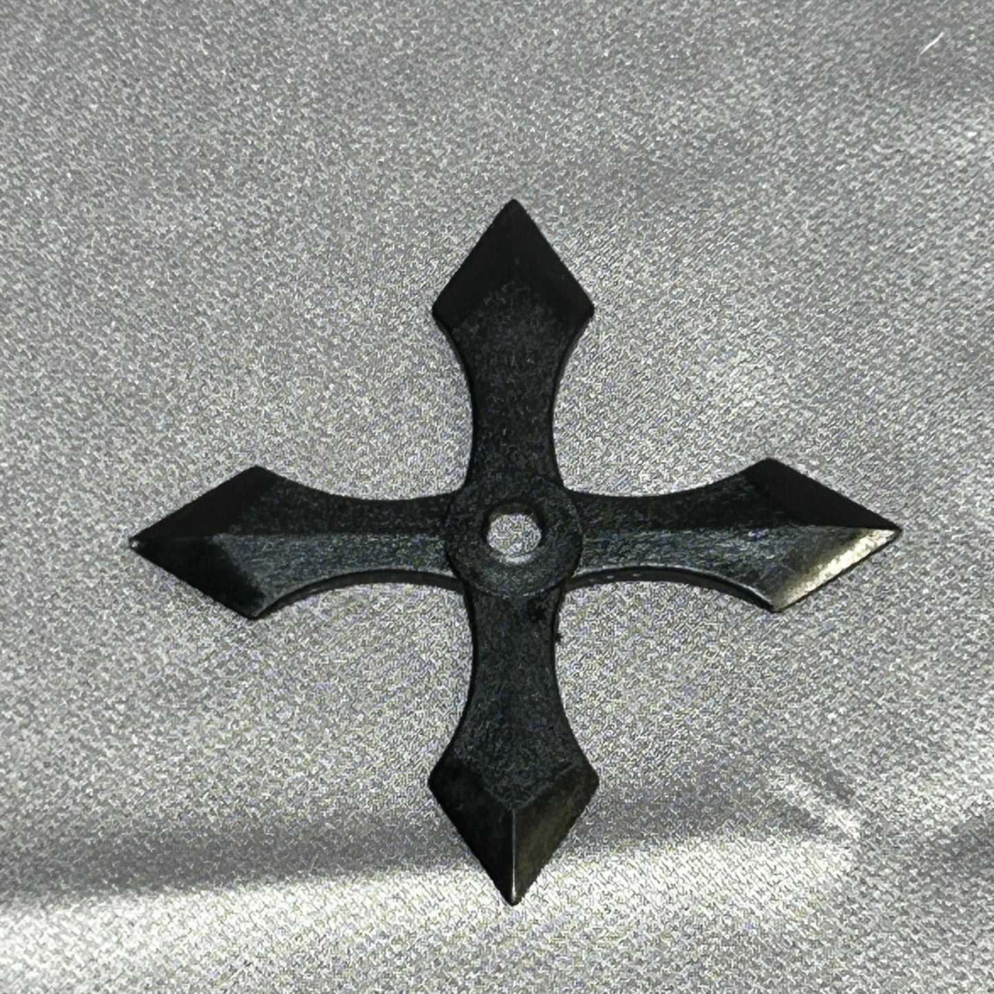 Rubber shuriken cross shape